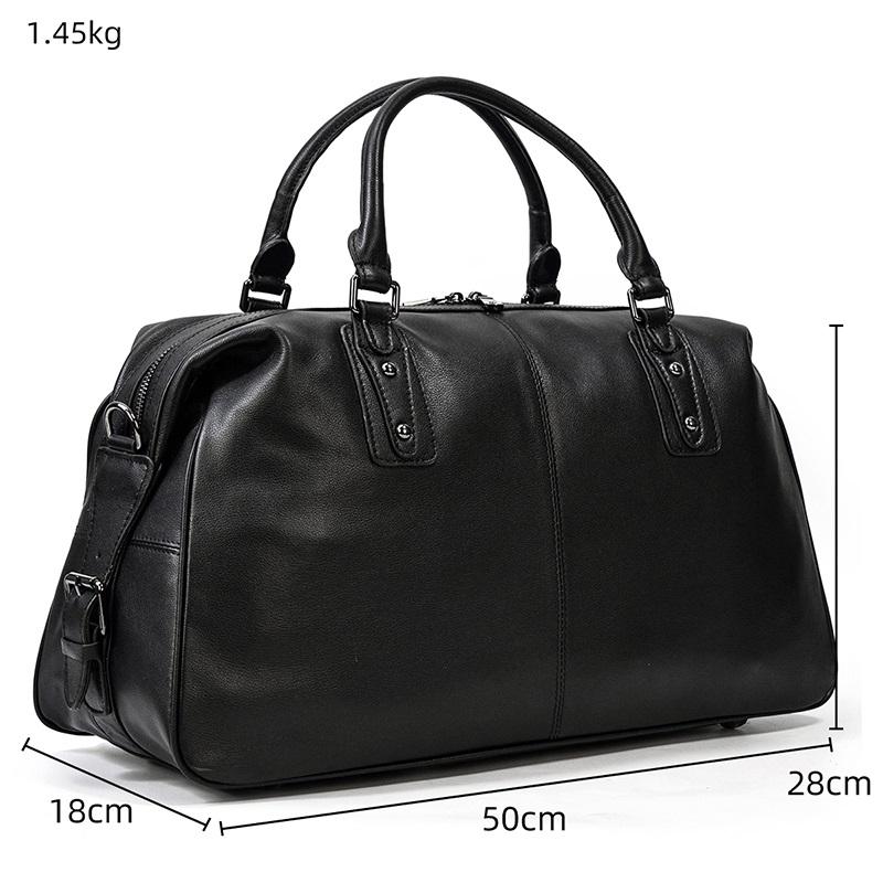 Holdall en Cuir Noir | AALBORG