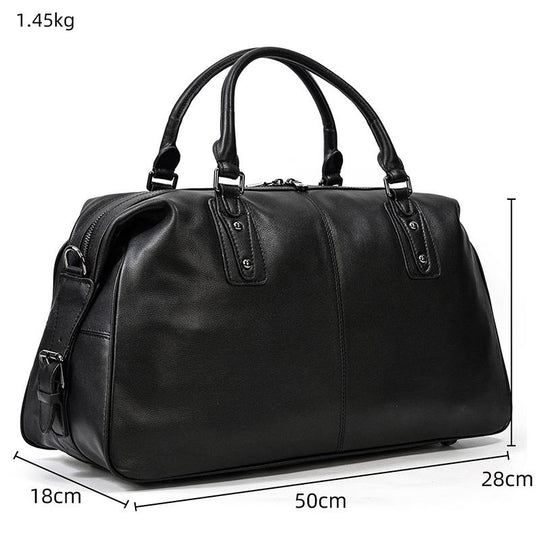 Holdall en Cuir Noir | AALBORG