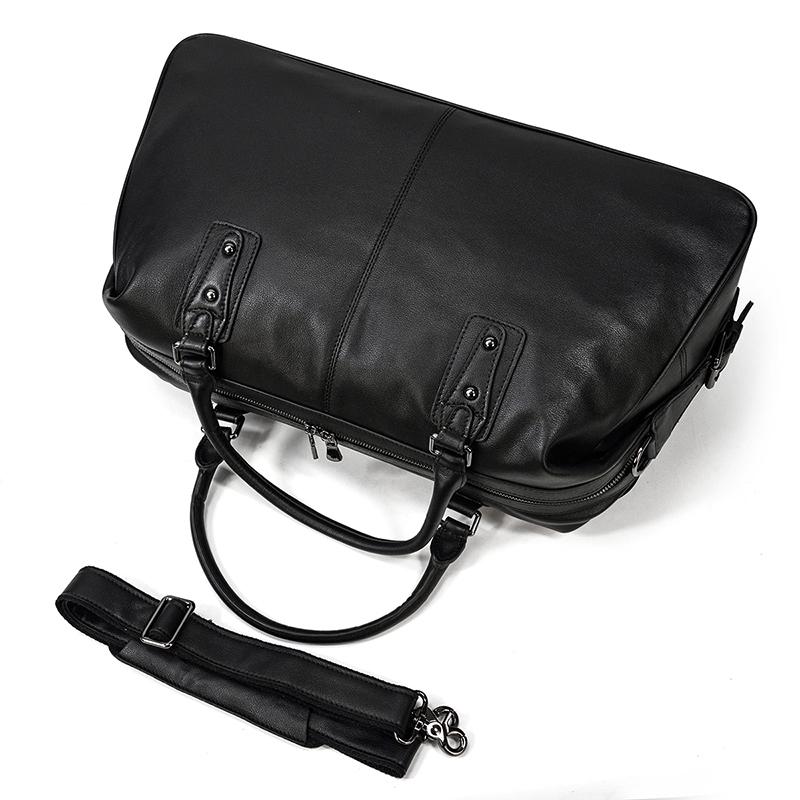 Holdall en Cuir Noir | AALBORG