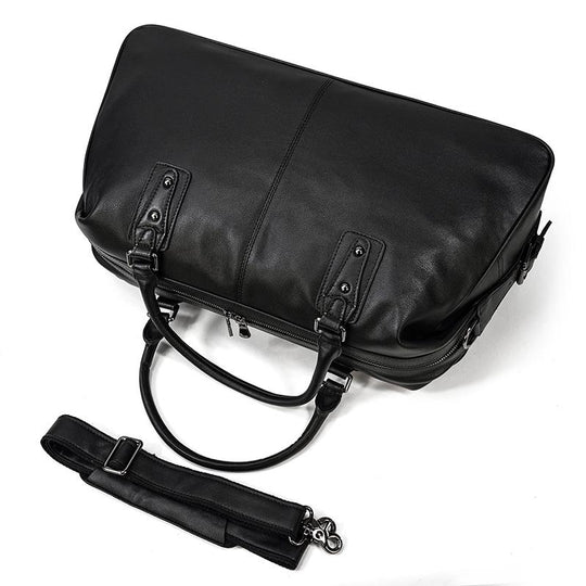 Holdall en Cuir Noir | AALBORG