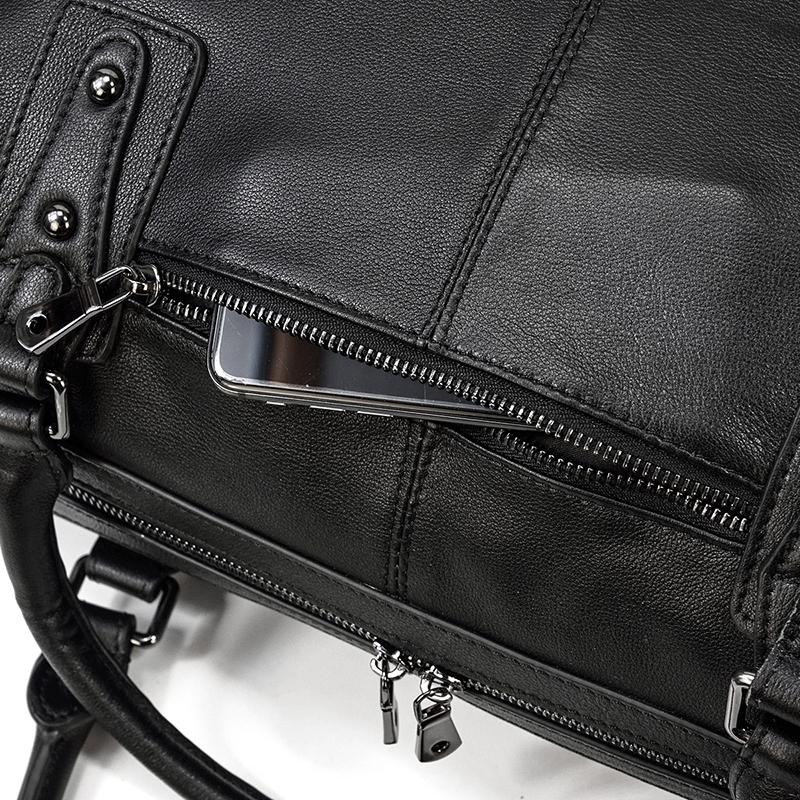 Holdall en Cuir Noir | AALBORG