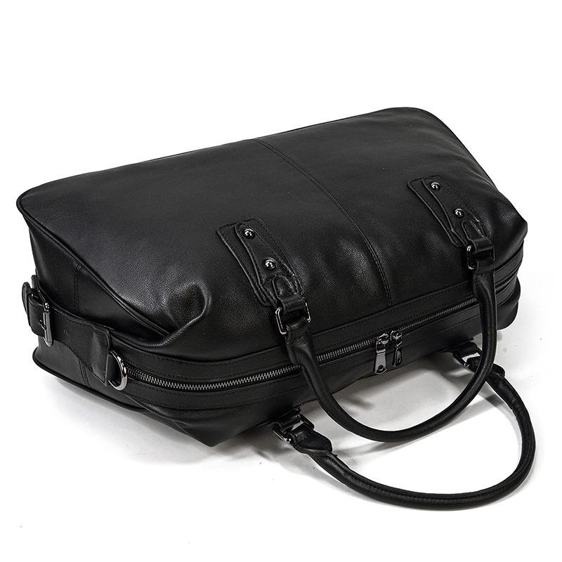 Holdall en Cuir Noir | AALBORG