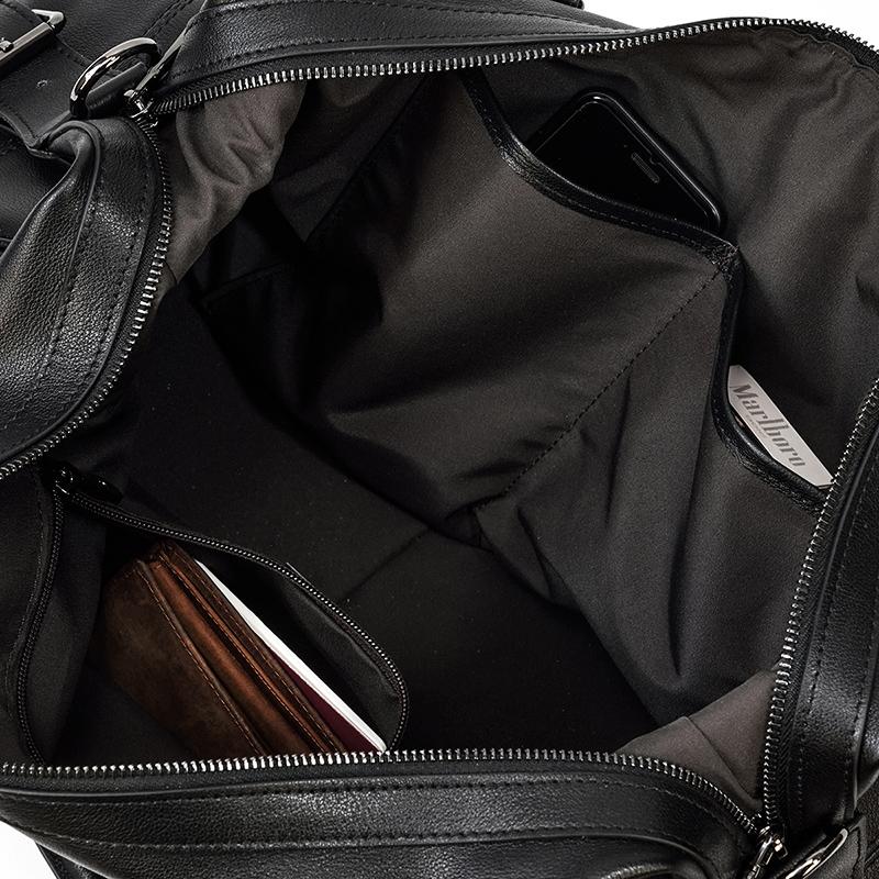 Holdall en Cuir Noir | AALBORG