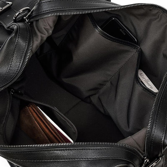Holdall en Cuir Noir | AALBORG