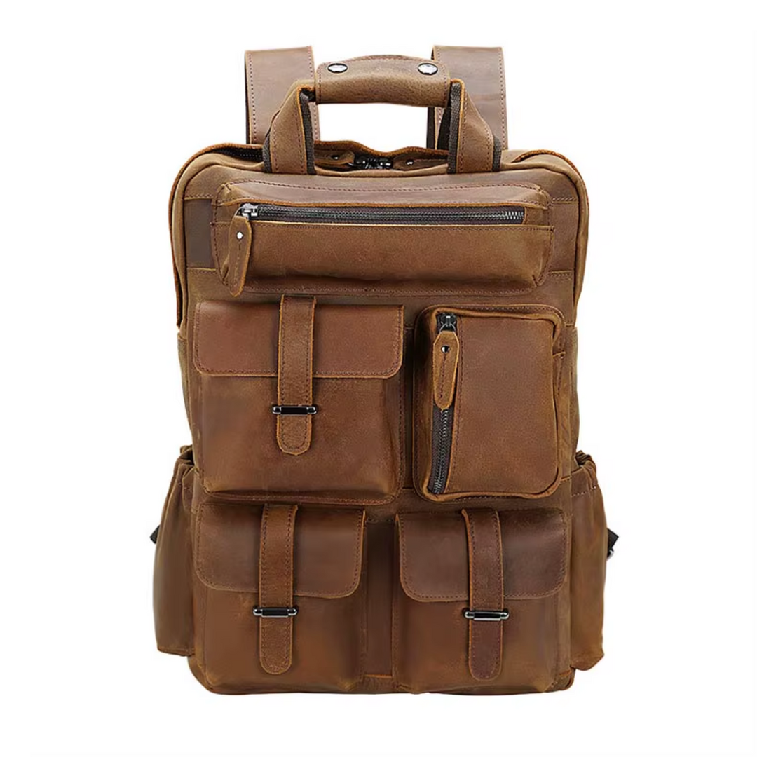 Sac à Dos en Cuir pour Ordinateur Portable | DAVOS