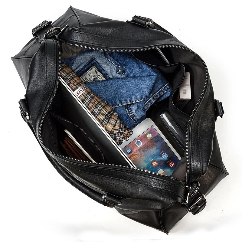Holdall en Cuir Noir | AALBORG