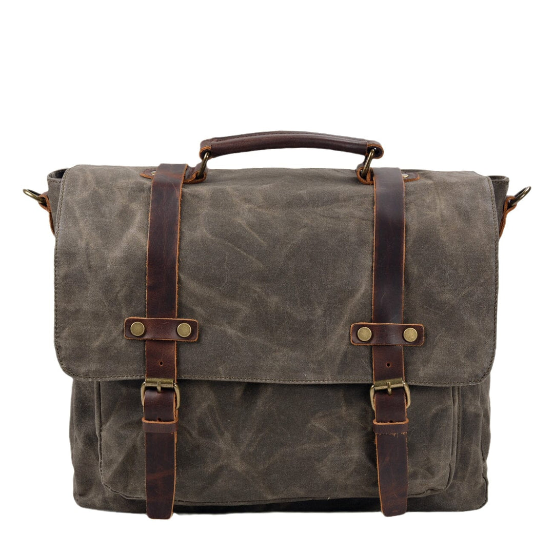 Sac à bandoulière en toile et cuir | BRUGES