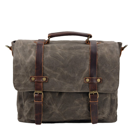 Sac à bandoulière en toile et cuir | BRUGES