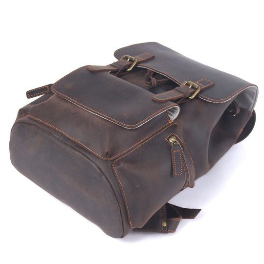 Sac à dos en cuir avec cordon | FLAM