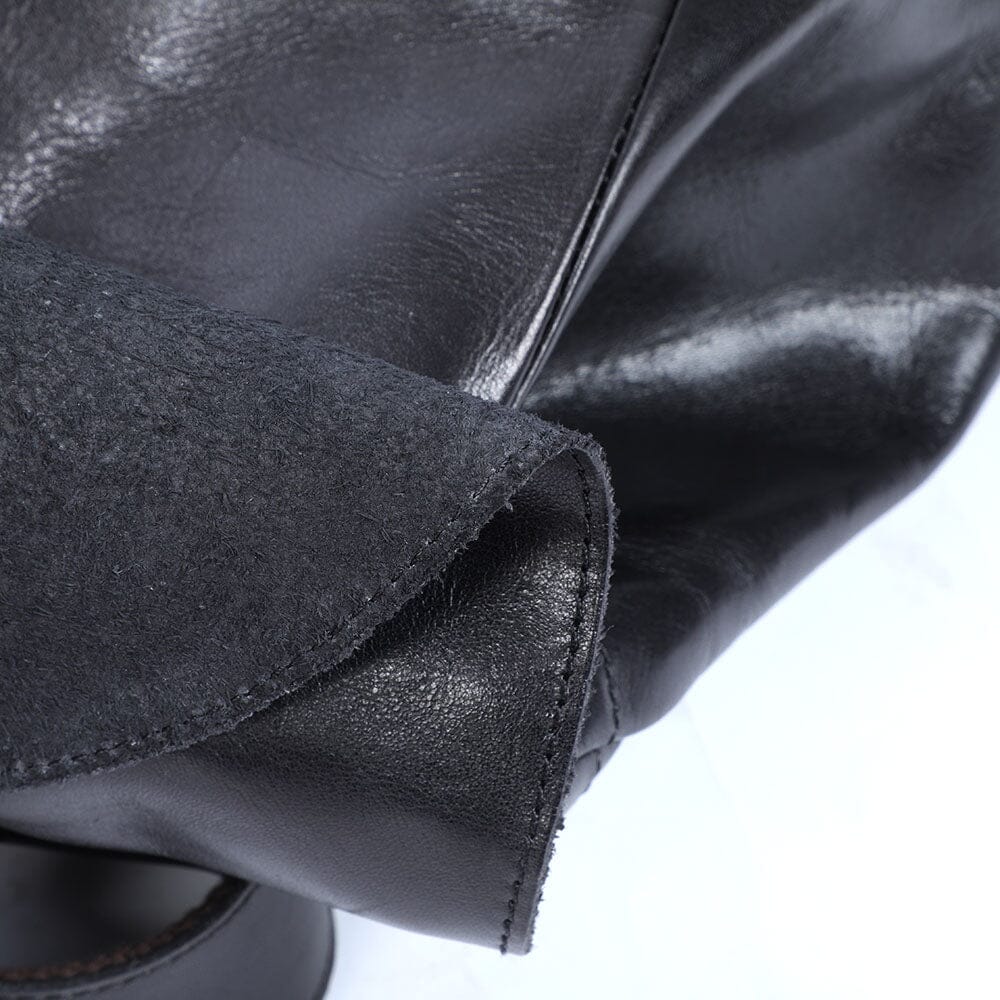 Petit Sac à Dos en Cuir Noir | BODO