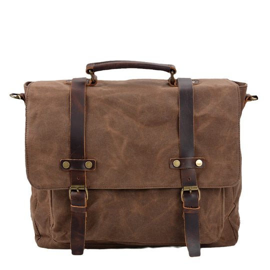 Sac à bandoulière en toile et cuir | BRUGES