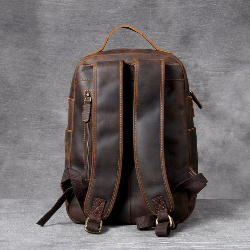 Sac à dos en cuir tan | MORITZ