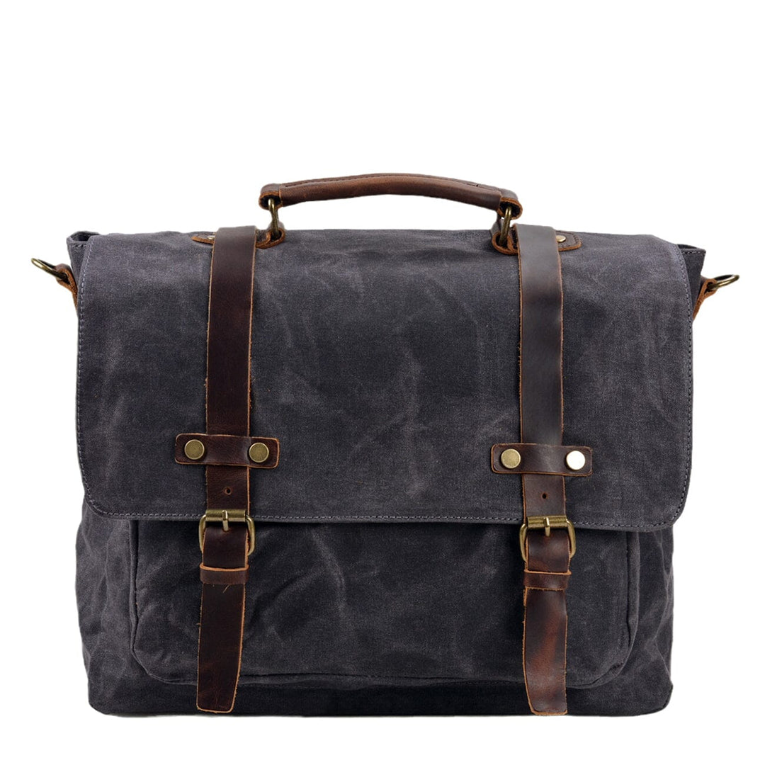 Sac à bandoulière en toile et cuir | BRUGES
