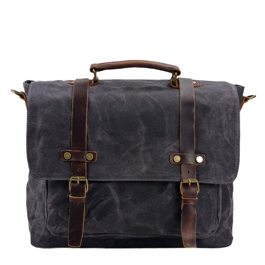 Sac à bandoulière en toile et cuir | BRUGES