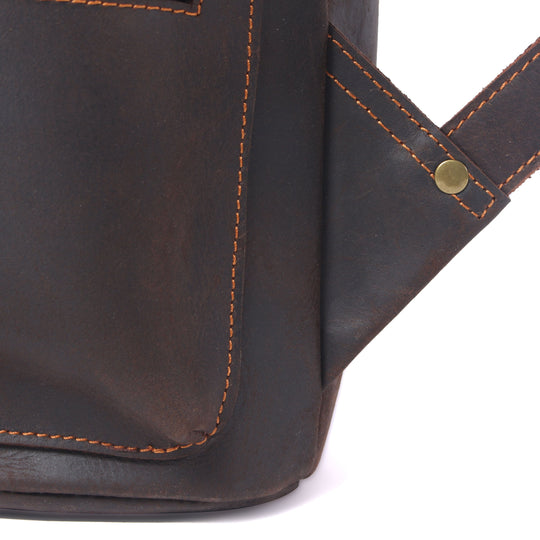 Sac à dos en cuir avec cordon | FLAM