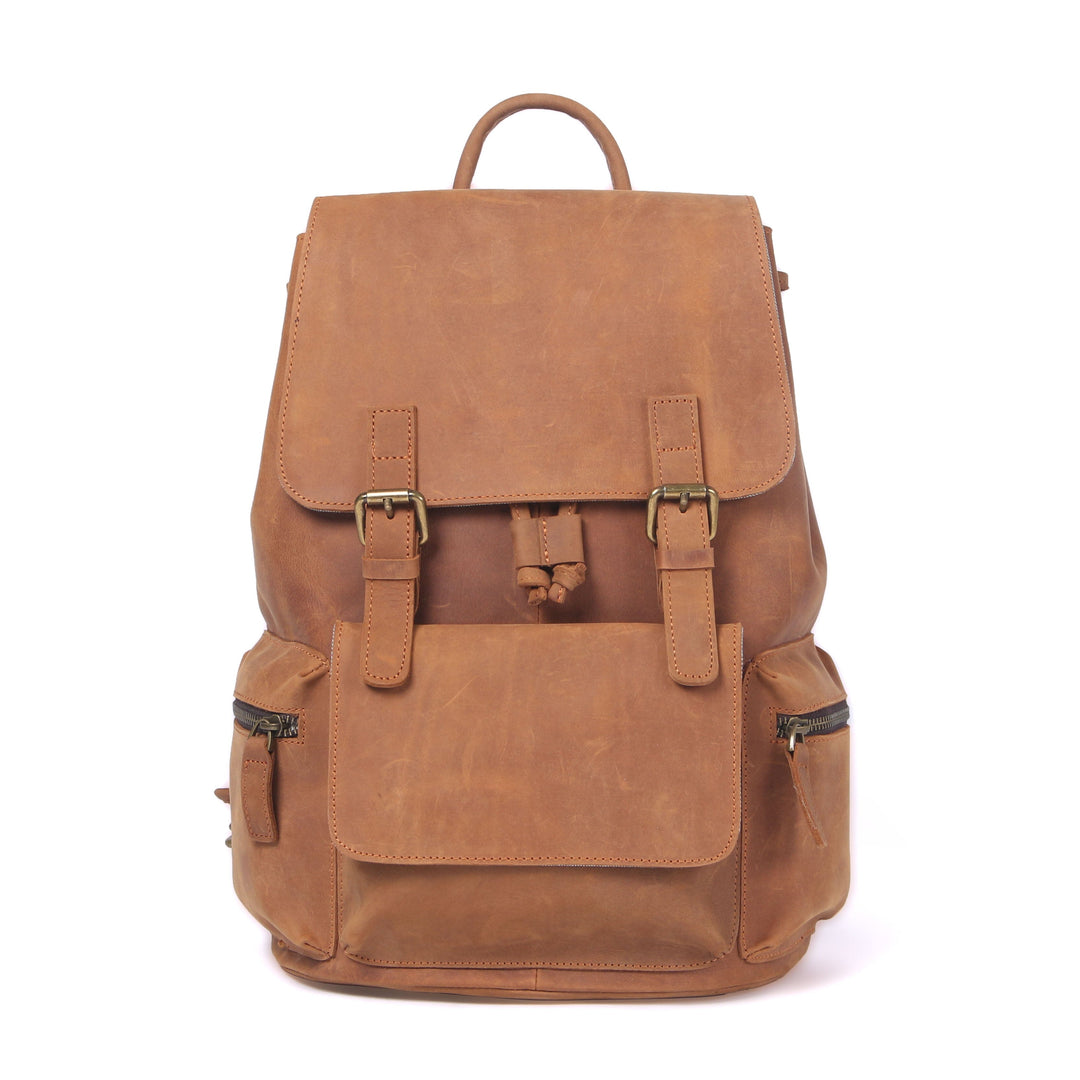 Sac à dos en cuir avec cordon | FLAM