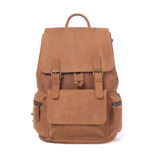 Sac à dos en cuir avec cordon | FLAM