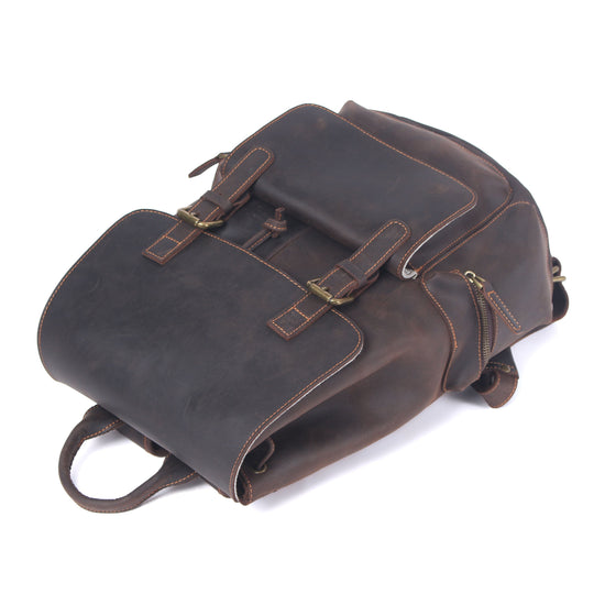 Sac à dos en cuir avec cordon | FLAM