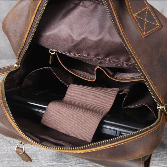 Sac à dos en cuir tan | MORITZ