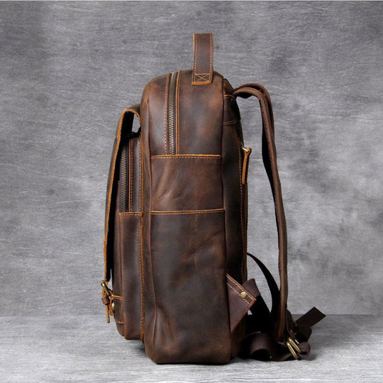 Sac à dos en cuir tan | MORITZ