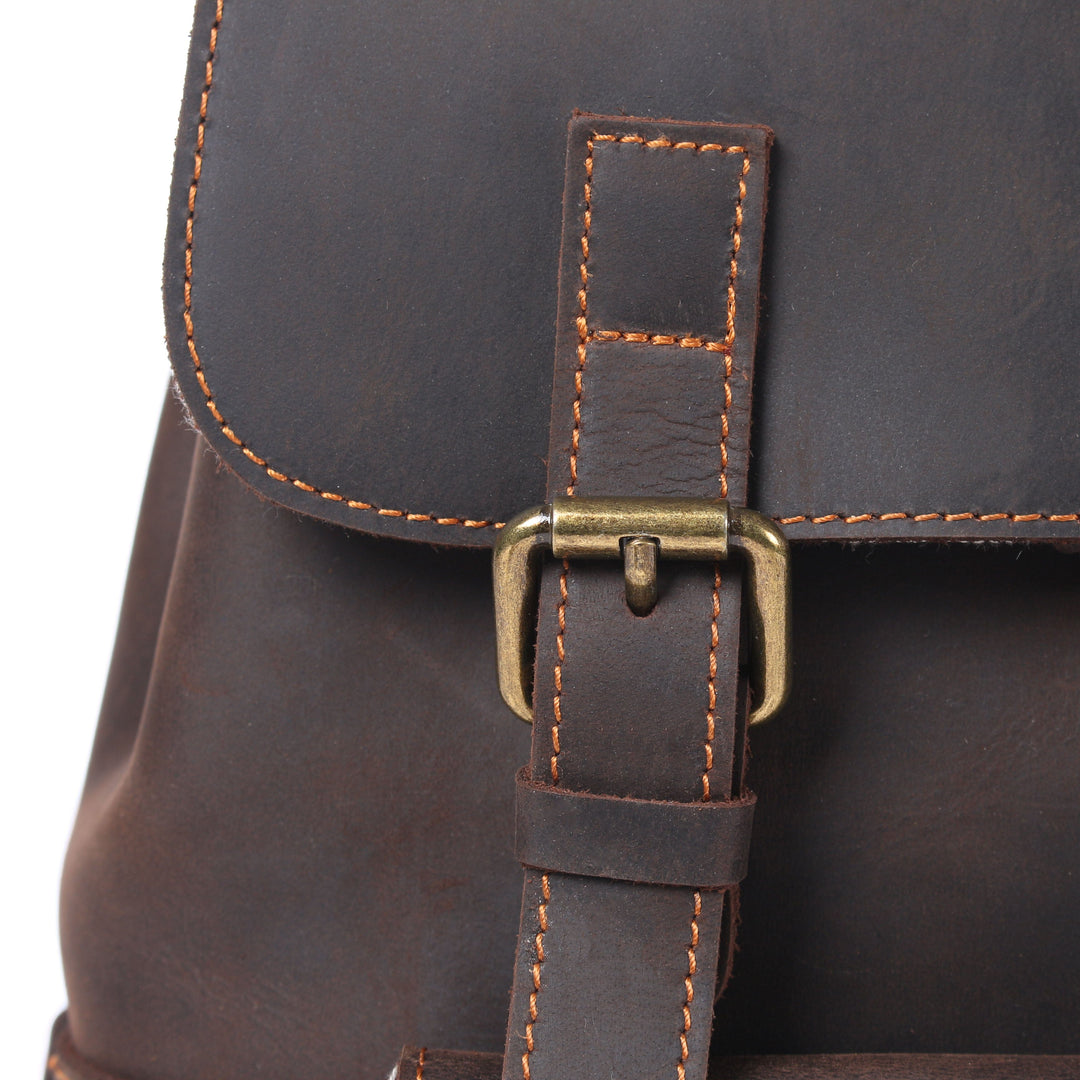 Sac à dos en cuir avec cordon | FLAM