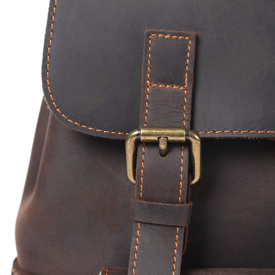 Sac à dos en cuir avec cordon | FLAM