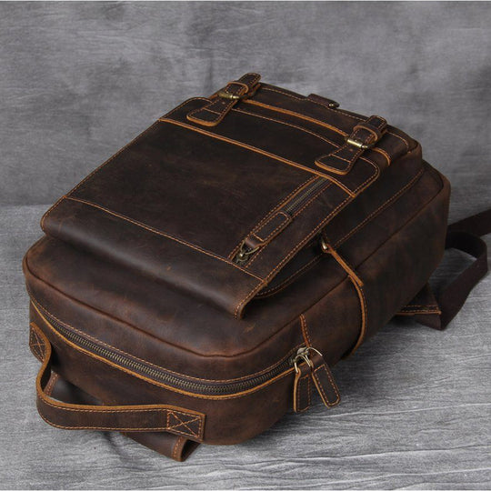Sac à dos en cuir tan | MORITZ