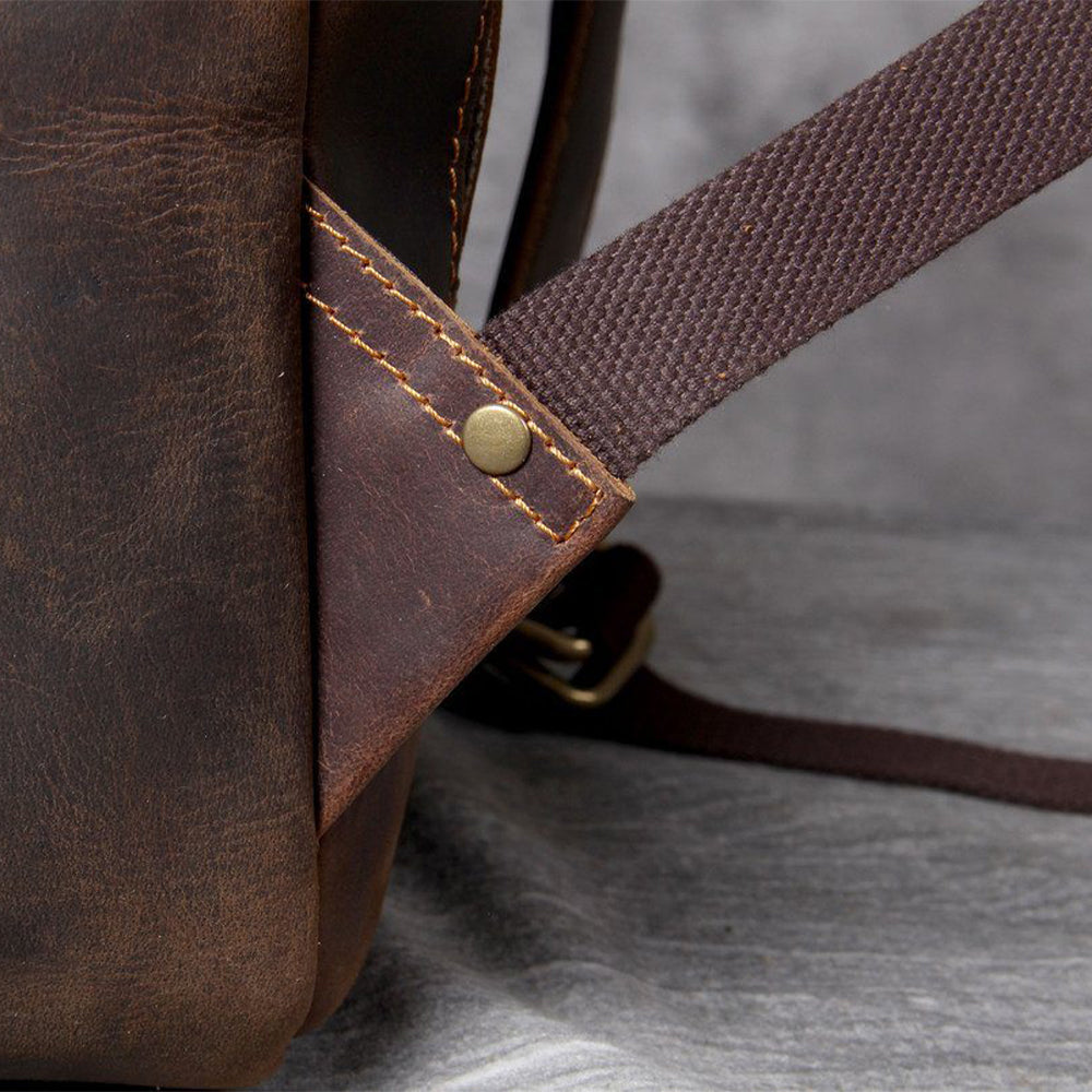 Sac à dos en cuir tan | MORITZ