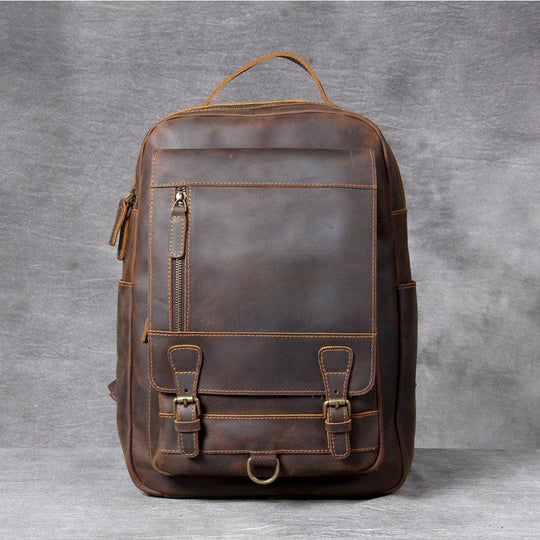 Sac à dos en cuir tan | MORITZ