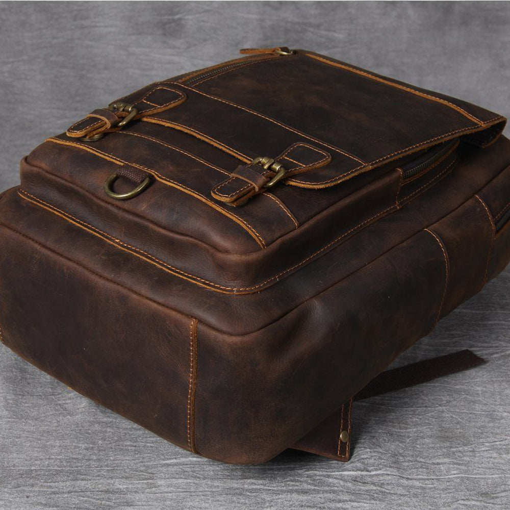 Sac à dos en cuir tan | MORITZ
