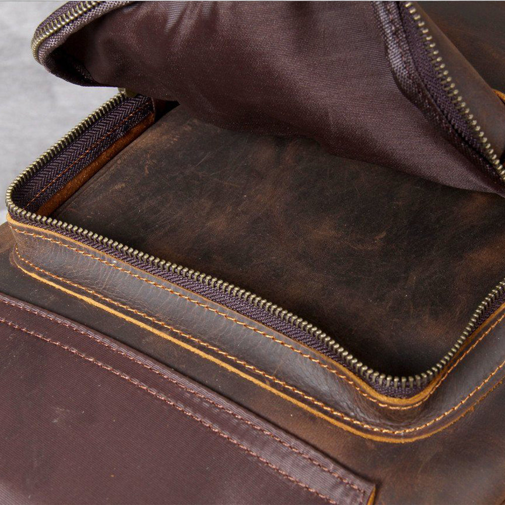 Sac à dos en cuir tan | MORITZ