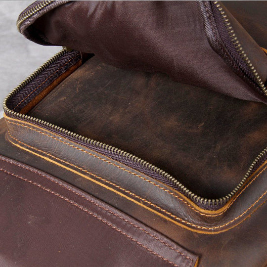 Sac à dos en cuir tan | MORITZ