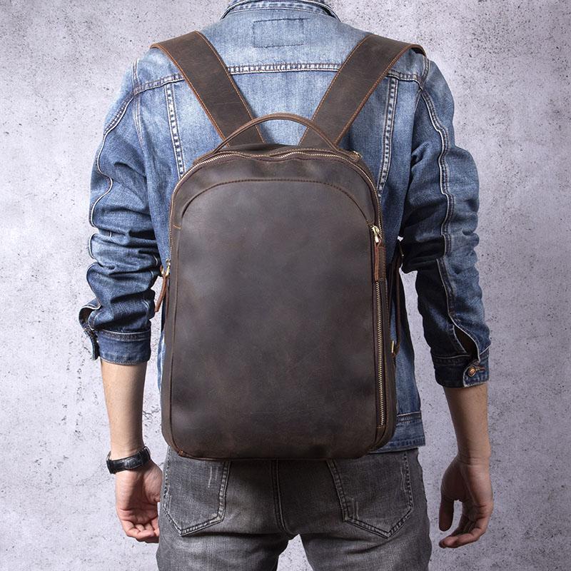 Sac à dos en cuir tan | TOLEDO