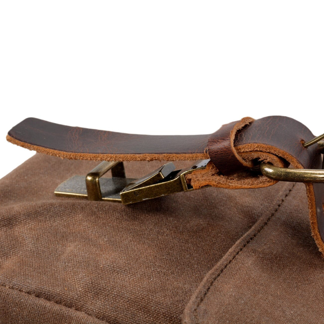 Sac à bandoulière en toile et cuir | BRUGES