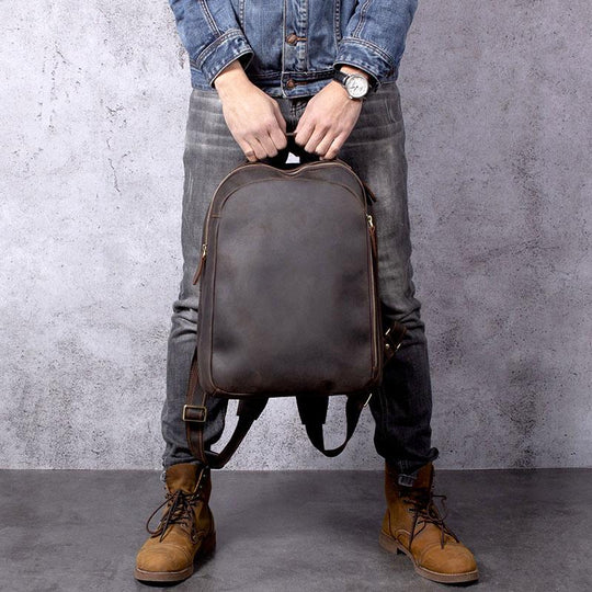 Sac à dos en cuir tan | TOLEDO