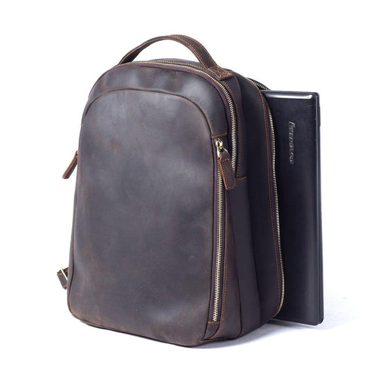Sac à dos en cuir tan | TOLEDO